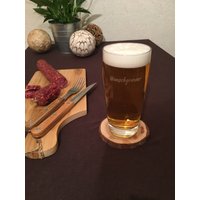 Bierglas/Trinkglas Mit Wunschgravur, Zylindrisch, 400 Ml | Hochzeit, Geburtstag, Geschenk Uvm von LaserSale