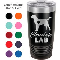 Benutzerdefinierte Hund Tumbler - Liebe Mein Labrador Personalisierte Lab Isolierten 20 Oz Yeti von LaserWorksIL