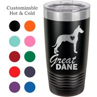 Deutsche Dogge Hund Tumbler - Personalisierte Isoliert Benutzerdefinierte 20 Oz Personalisiertes Geschenk von LaserWorksIL