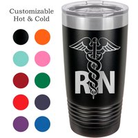 Krankenschwester Tumbler Rn Reisebecher Graduierung Geschenk Für Frauen Personalisierte Tasse von LaserWorksIL