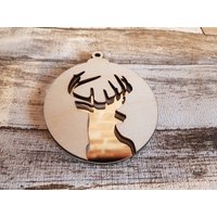 Hirsch Spiegel Weihnachtskugel Hirsch Spiegel Weihnachtskugel von LaserXdesigns