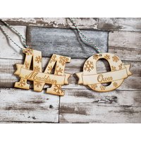 Namensbuchstabe Graviert Weihnachtskugel Namensbuchstabe Graviert Weihnachtskugel von LaserXdesigns
