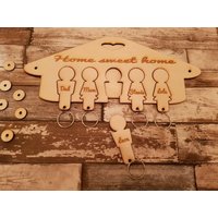 Schlüsselring Und Wandhalterung Schlüsselring Und Wandhalterung von LaserXdesigns