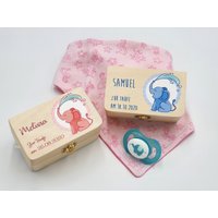 Geldgeschenk Zur Geburt Oder Taufe, Schatztruhe Personalisiert, Geldgeschenkbox von LasercreaSandrine