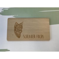 Holzbrett Mit Gravur "Cap Der Fuchs" von LasercreaSandrine