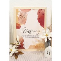 Poster "Hoffnung" Mit Goldenen Elementen von LasercreaSandrine