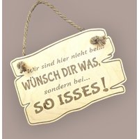 Deko-Holzschild Mit Lustigem Spruch Als Lasergravur Aus 3 Mm Birkensperrholz Einer Kordel 6 Jute-Seil von LaserdevilShop