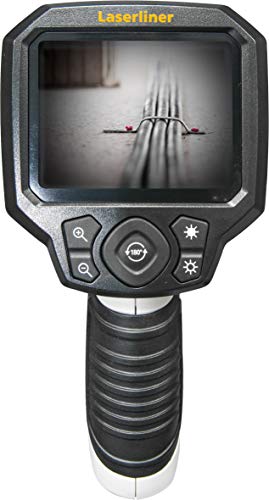 LASERLINER - VideoScope XL - Videoinspektionsgeräte - IP68 Wasserdichte Kamera - Schwer zugängliche Stellen - Durchmesser 9mm - 180° drehbar - Länge 3,5m - Ultrastarke LEDs von Laserliner