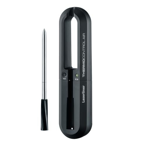Umarex Laserliner Kabelloses Thermometer ThermoControl Air (0°C … 300°C; IP 66; 1 x 1,5V LR03 AAA; App Schnitstelle) 082.425A von Laserliner