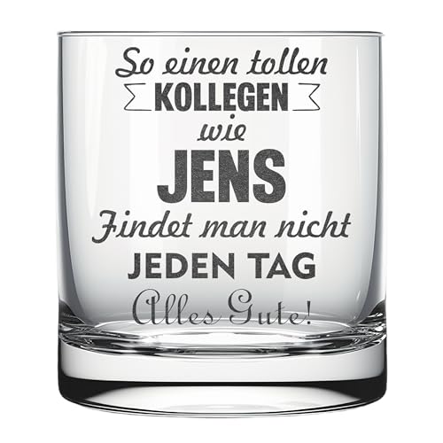 Glas mit Gravur für tollen Kollegen Kollegin Geschenk zum Jobwechsel Jubiläum Abschied Firmenwechsel von Lasernauten