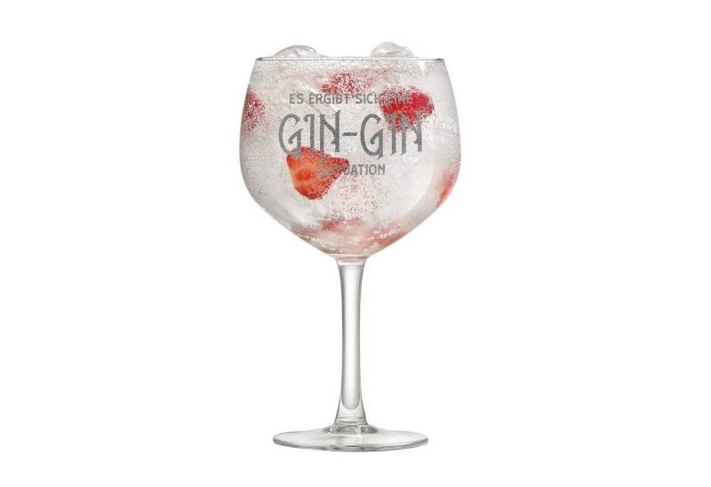Lasernauten Cocktailglas Gin Glas mit Gravur 630 ml Cocktailglas Ginglas Gin Gläser mit Spruch von Lasernauten
