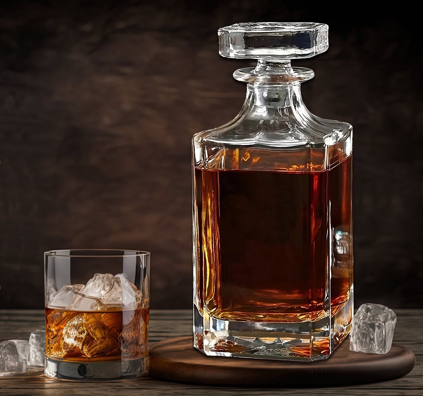 Lasernauten Whiskyglas Whisky Set mit Karaffe und 2, 4 oder 6 Whiskygläsern Geschenk Gläser von Lasernauten