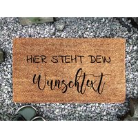 Personalisierte Fußmatte, Hochzeitsgeschenk, Individuelle Personalisiertes Geschenk, Türmatte von LaserschmiedeAllgaeu
