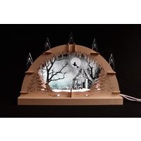 Lichterbogen-Schwibbogen - Led Hexenhaus Rgb 3D Mini von LasertechnikreschDE