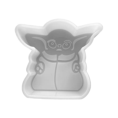 Baby Yo Da Silikonform | Größe 10,8 cm breit x 9,5 cm lang x 2,5 cm tief | Auto-Freshie | Yo Da Design für Frische, Seife, Harz, Kerzen von Lashicorn