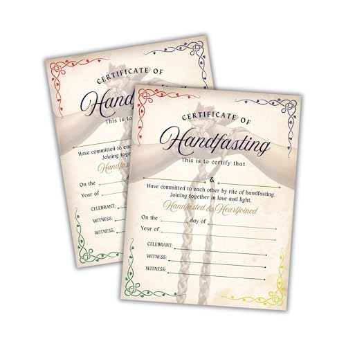 Handfasting Certificate Zeremonie Cord Ribbon 6 Pk 21.6x27.9 cm on Linen Commitment Bound Celtic Medieval Secret Partner Pergament Ehe Handfasting Certificate Zeremonie Cord Ribbon 6 Pk 21.6x27.9 cm on Linen Commitment Bound Celtic Medieval Secret Partner Pergament Ehe von Lashicorn