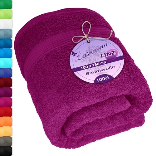 Lashuma Strand Badetuch XXL Lila - Orchidee, Linz Frottee Badehandtuch groß 100x150 cm Lashuma Strand Badetuch XXL Lila - Orchidee, Linz Frottee Badehandtuch groß 100x150 cm von Lashuma