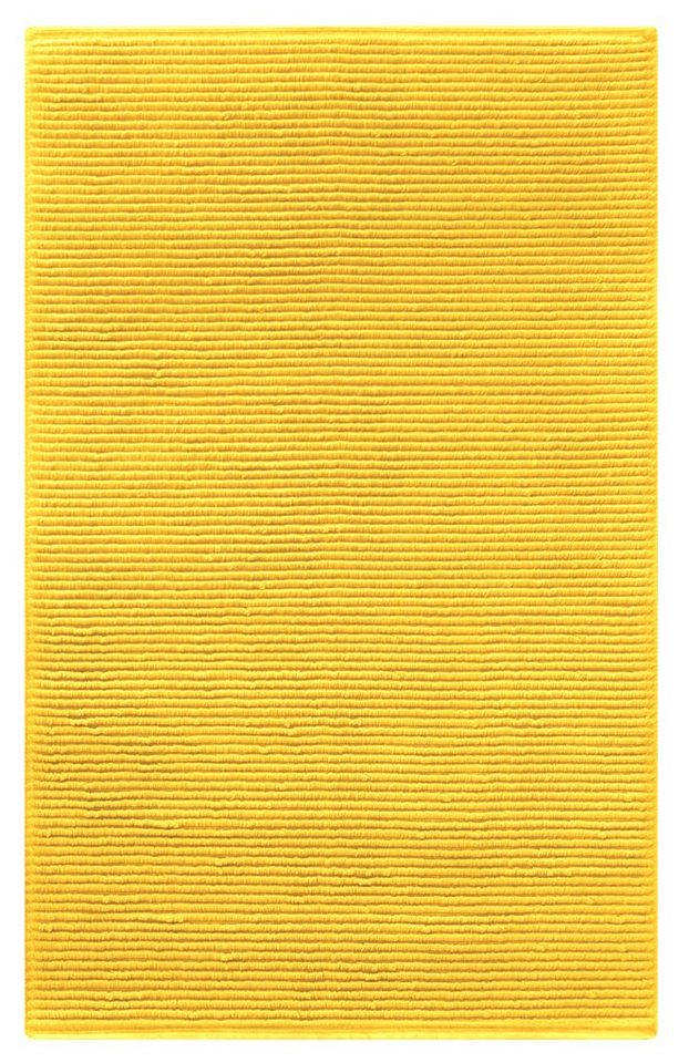 Lashuma Badematte Linz, Höhe 20 mm, fußbodenheizungsgeeignet, Baumwolle, rechteckig, eckiger Badläufer 50x80cm in Gelb Lashuma Badematte Linz, Höhe 20 mm, fußbodenheizungsgeeignet, Baumwolle, rechteckig, eckiger Badläufer 50x80cm in Gelb von Lashuma