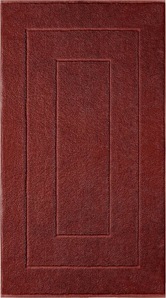 Badematte London Lashuma, Höhe 5 mm, schnell trocknend, Frottee, rechteckig, Badezimmermatte braun aus 100% Baumwolle 50x80 cm von Lashuma