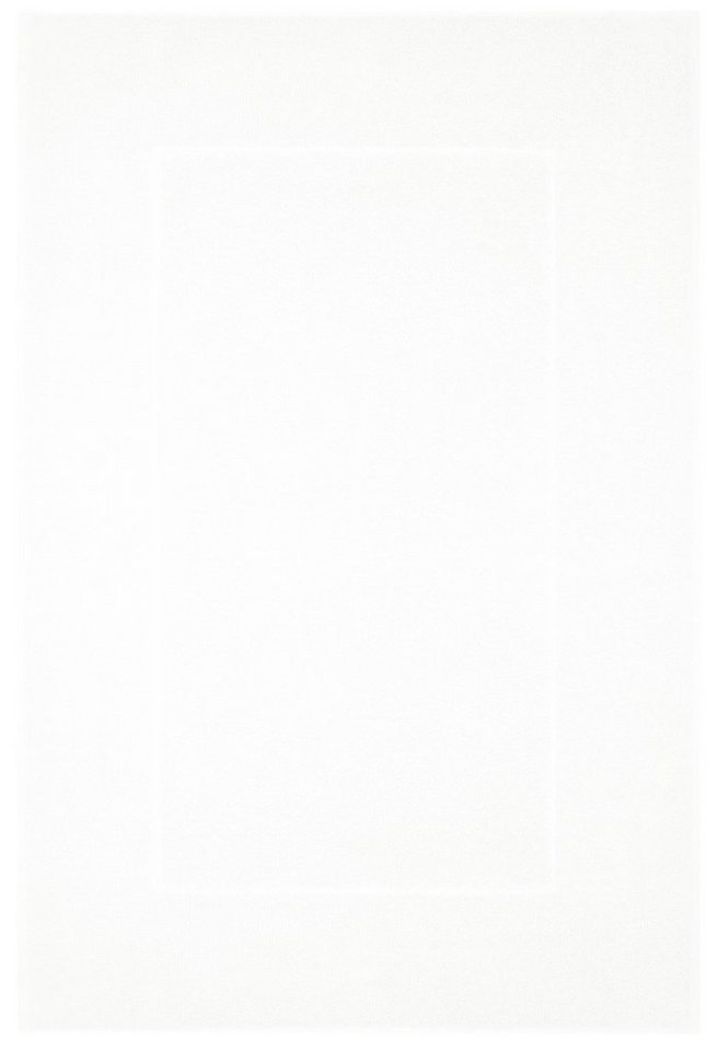 Badematte Prestige Lashuma, Höhe 5 mm, schnell trocknend, strapazierfähig, Baumwolle, quadratisch, Frottee Duschvorleger weiß 60x60 cm von Lashuma