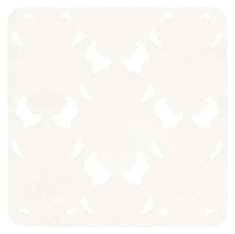 Duschmatte Barocco Lashuma, Höhe 5 mm, rutschhemmend, Kautschuk, quadratisch, Quadratische Kautschukmatte, Duscheinlage 53x53 cm von Lashuma