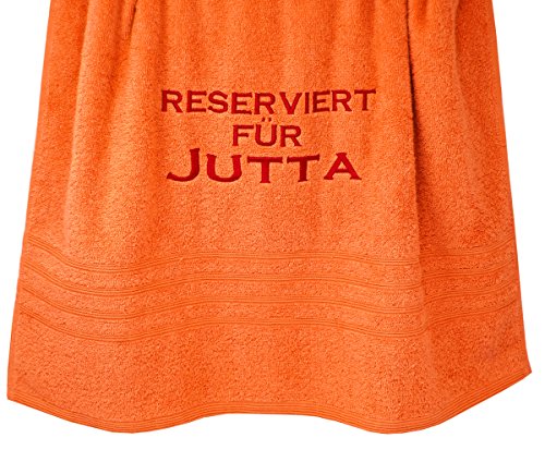 Lashuma Duschtuch Orange mit Reserviert für Wunsch Namen Stick, Handtuch 70x140, Serie: London Lashuma Duschtuch Orange mit Reserviert für Wunsch Namen Stick, Handtuch 70x140, Serie: London von Lashuma