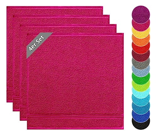 Lashuma Küchentuch Baumwolle, Linz 4er Set Geschirrhandtücher 50x50 cm Purpur Lashuma Küchentuch Baumwolle, Linz 4er Set Geschirrhandtücher 50x50 cm Purpur von Lashuma