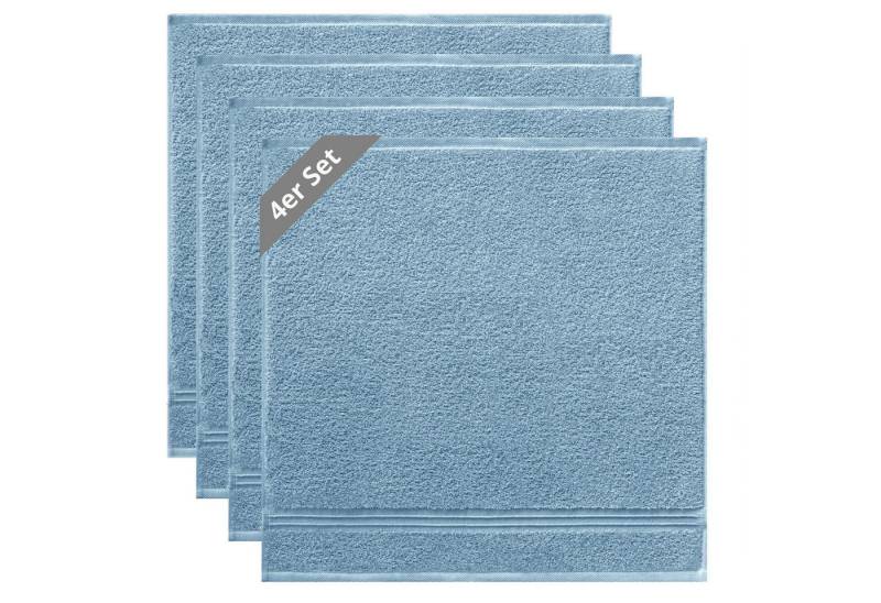 Lashuma Geschirrtuch Premium, (Spar-Set, 4-tlg., Küchenhandtücher 50x50 cm), kleine Frottee Handtücher für Küche, Bad, Garten, Camping von Lashuma