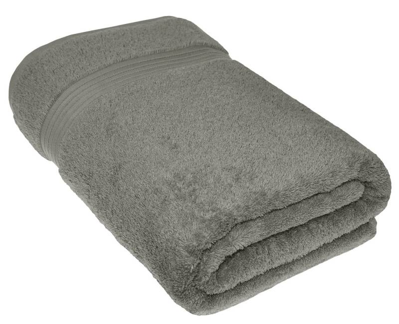 Lashuma Handtuch Linz, Frottee (1-St), Graues Strandlaken Baumwolle 100x150 cm von Lashuma