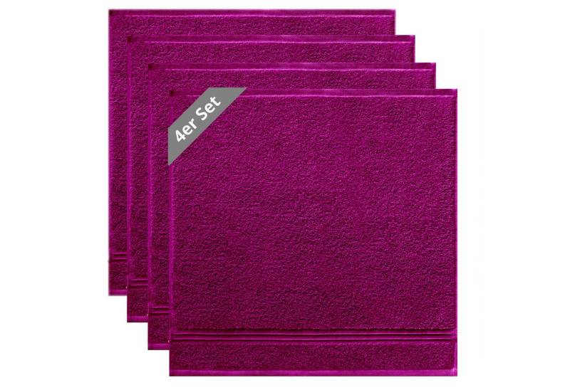 Lashuma Geschirrtuch Premium, (Spar-Set, 4-tlg., Küchenhandtücher 50x50 cm), kleine Frottee Handtücher für Küche, Bad, Garten, Camping von Lashuma