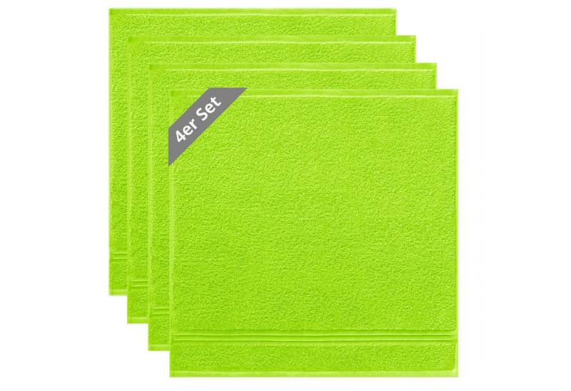Lashuma Geschirrtuch Premium, (Spar-Set, 4-tlg., Küchenhandtücher 50x50 cm), kleine Frottee Handtücher für Küche, Bad, Garten, Camping von Lashuma