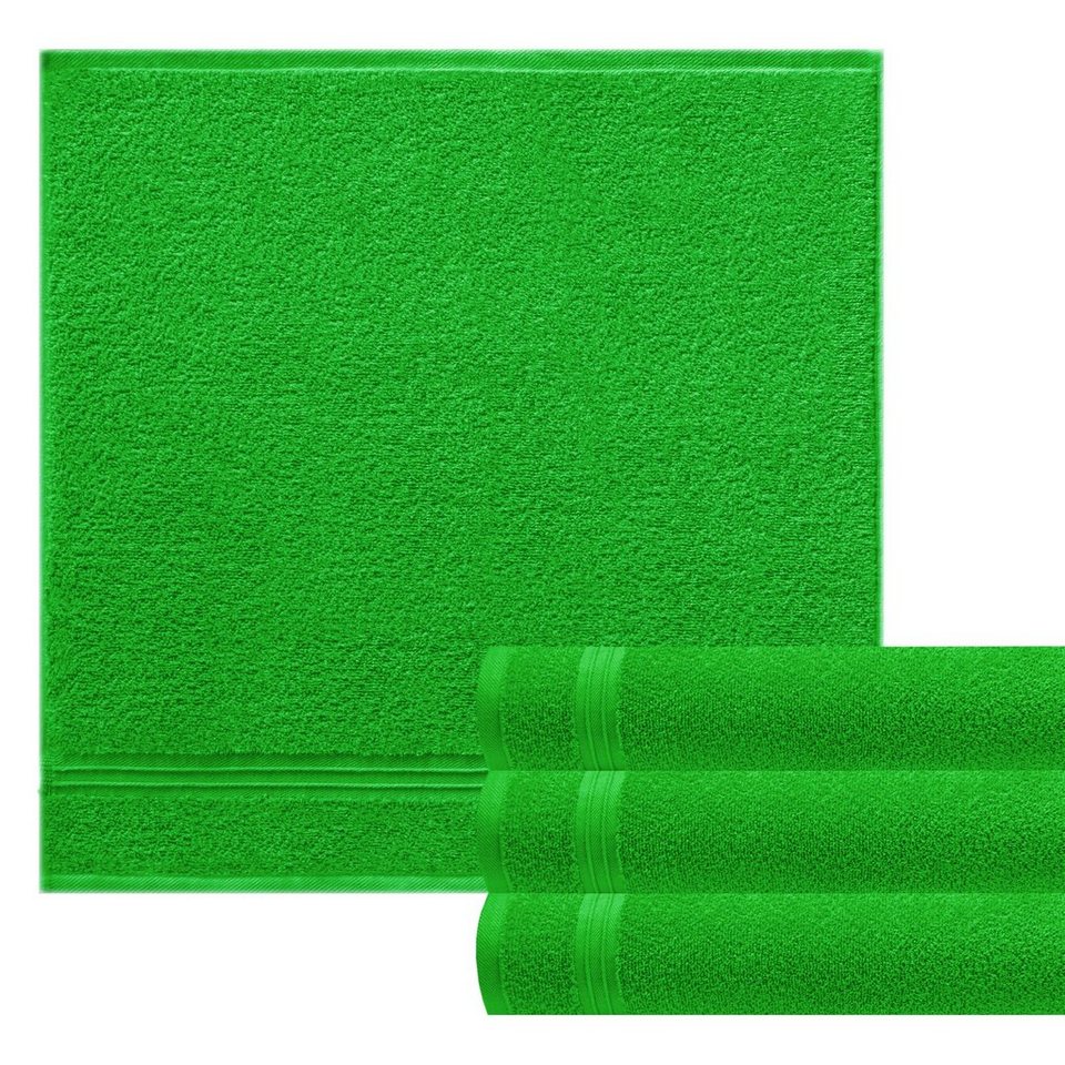 Lashuma Geschirrtuch Premium, (Spar-Set, 4-tlg., Küchenhandtücher 50x50 cm), kleine Frottee Handtücher für Küche, Bad, Garten, Camping von Lashuma