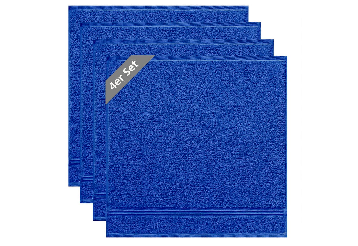 Lashuma Geschirrtuch Premium, (Spar-Set, 4-tlg., Küchenhandtücher 50x50 cm), kleine Frottee Handtücher für Küche, Bad, Garten, Camping von Lashuma