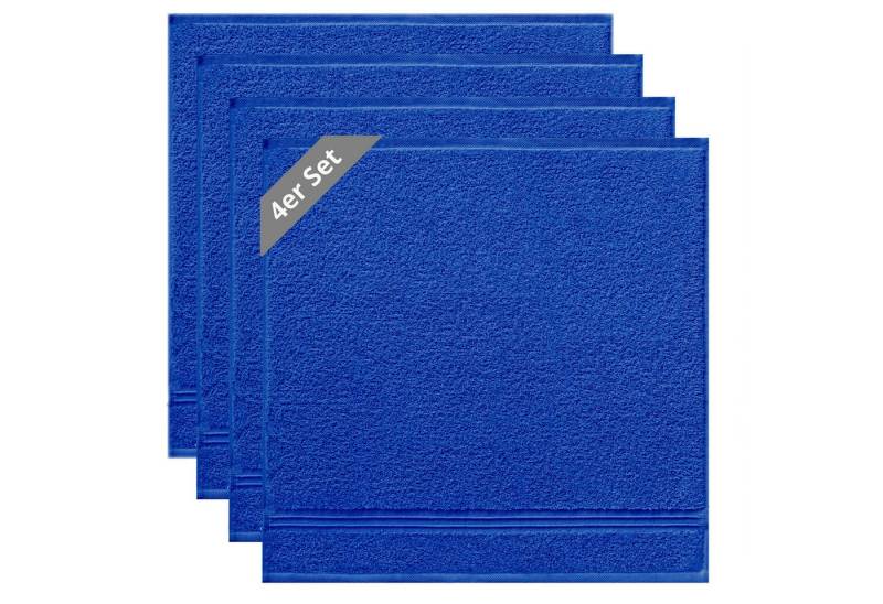 Lashuma Geschirrtuch Premium, (Spar-Set, 4-tlg., Küchenhandtücher 50x50 cm), kleine Frottee Handtücher für Küche, Bad, Garten, Camping von Lashuma