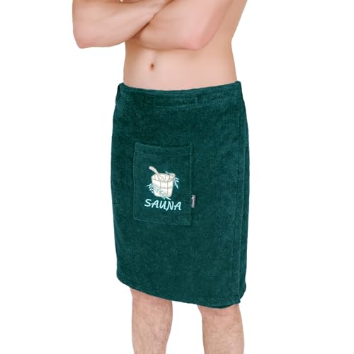 Lashuma Sauna Kilt Herren XS - M, Lillby Saunahandtuch Männer Opal - Grün Lashuma Sauna Kilt Herren XS - M, Lillby Saunahandtuch Männer Opal - Grün von Lashuma