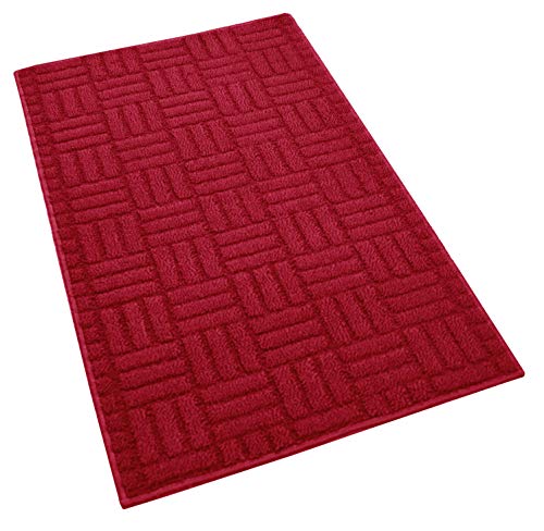 Lashuma Läufer Teppich Narciso Rot, Rechteckige Küchenteppich 50x80 cm, Bodenmatte Küche Gemustert von Lashuma