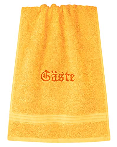 Lashuma Linz Frottee Handtuch mit Gäste, 30x50 cm Händehandtuch in Gelb, saugstark Gäste WC Lashuma Linz Frottee Handtuch mit Gäste, 30x50 cm Händehandtuch in Gelb, saugstark Gäste WC von Lashuma