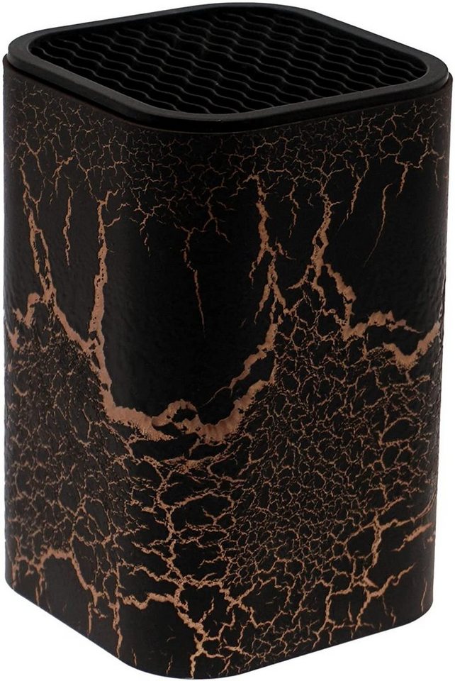 Lashuma Messerblock Rost (1tlg), Küchen Messerblock ohne Messer, Messerhalter 9x9 cm Höhe: 14 cm von Lashuma