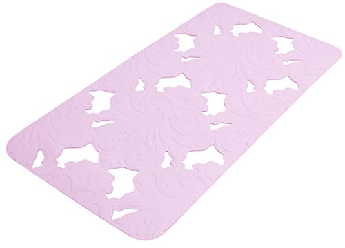 Lashuma Sicherheitseinlage Barocco Zart Violett, Kautschukmatte für Wanne 72x36 cm, Antirutschmatte mit Saugnäpfen Lashuma Sicherheitseinlage Barocco Zart Violett, Kautschukmatte für Wanne 72x36 cm, Antirutschmatte mit Saugnäpfen von Lashuma