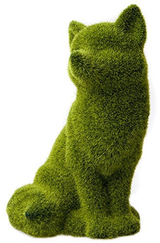 Lashuma Tierstatue Fuchs - Gartenfigur mit Grüner Beflockung - Tierfigur 23 cm Lashuma Tierstatue Fuchs - Gartenfigur mit Grüner Beflockung - Tierfigur 23 cm von Lashuma