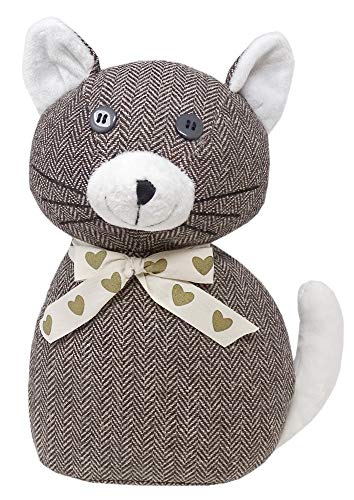 Lashuma Türstopper Katze Camero, Türpuffer schwer Höhe: 26 cm, Türhalter Grau von Lashuma