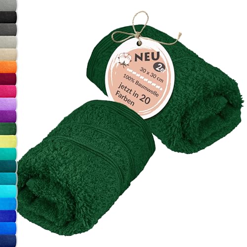 Lashuma Waschlappen Baby 30x30 cm aus Baumwolle, London Seiftücher 2er Set Tannengrün, Weich, Ideal für Baby und Kinderpflege Lashuma Waschlappen Baby 30x30 cm aus Baumwolle, London Seiftücher 2er Set Tannengrün, Weich, Ideal für Baby und Kinderpflege von Lashuma