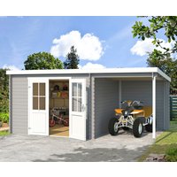 LASITA MAJA Gartenhaus "Tampa" mit Anbau von Lasita Maja