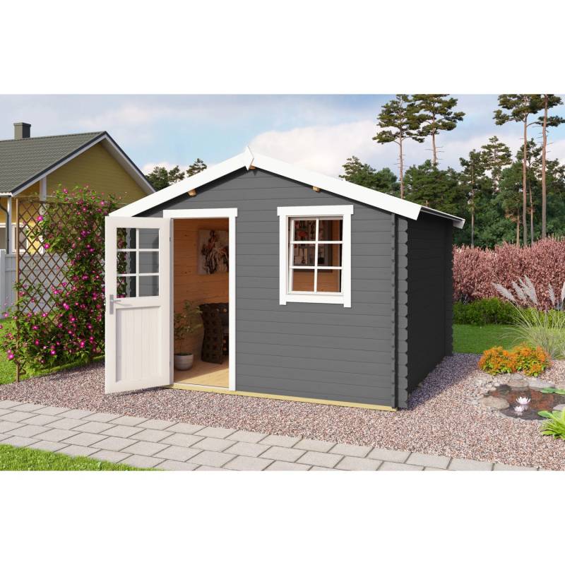 Lasita Holz-Gartenhaus Wels 3 Carbongrau 339,8 cm x 320 cm Lasita Holz-Gartenhaus Wels 3 Carbongrau 339,8 cm x 320 cm von Lasita