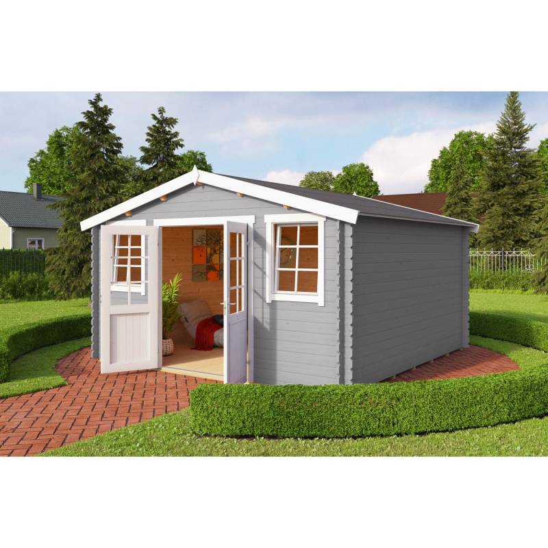 Lasita Holz-Gartenhaus Wels 4 Lichtgrau 425,1 cm x 410 cm Lasita Holz-Gartenhaus Wels 4 Lichtgrau 425,1 cm x 410 cm von Lasita