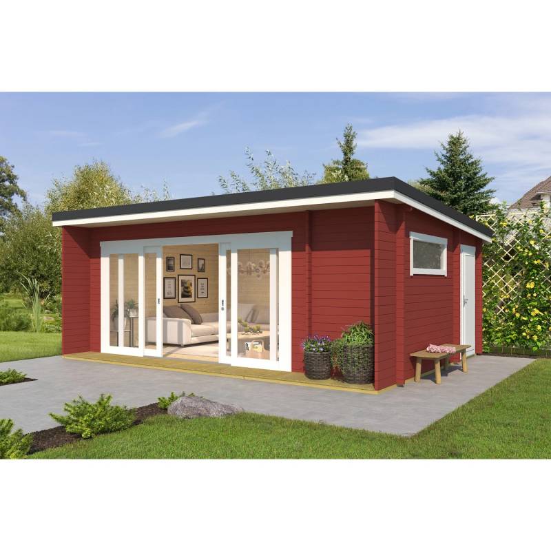 Lasita Maja Gartenhaus Java Schwedenrot  608 cm x 390 cm von Lasita