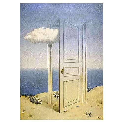 Lasite Rene Magritte《Der Sieg》Leinwandbilder Kunstdruck Bilder Reproduktion Leinwanddruck Bilder Leinwand Gemälde Wanddekoration Wandbild(Ungerahmt,（50x70cm） 20x28inch) von Lasite