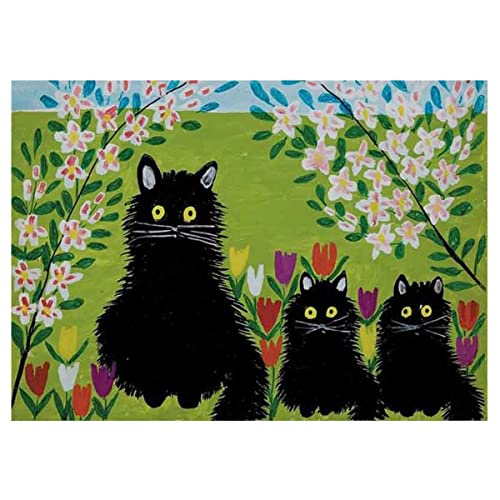 Maud Lewis Leinwandbilder Primitivismus Kunstdruck Bilder Reproduktion Leinwanddruck Bilder Leinwand Gemälde Wanddekoration Wandbild(20x28cm/7.7x11.2inches,Ungerahmt) von Lasite