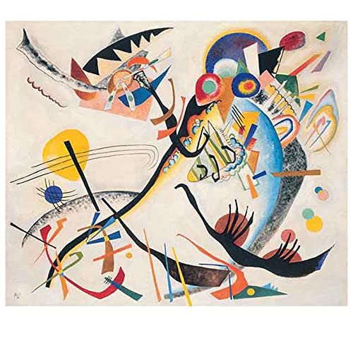 Wassily Kandinsky《Blaues Segment》Leinwandbilder abstrakt Kunstdruck Bilder Reproduktion Leinwanddruck Bilder Leinwand Gemälde Wanddekoration Wandbild（55x66cm）22x26inch,Ungerahmt) von Lasite