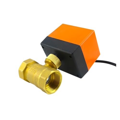 1 Stück 1/2 Zoll 3/4 Zoll 1 Zoll 1-1/4 Zoll 220 VAC 12 V Messing motorisierter elektrischer Kugelhahn Innengewinde 3-Draht 2-Steuerung 2-Wege DN15/DN20/DN25/DN32/DN40(1-1/4",220V AC) von Lasitech